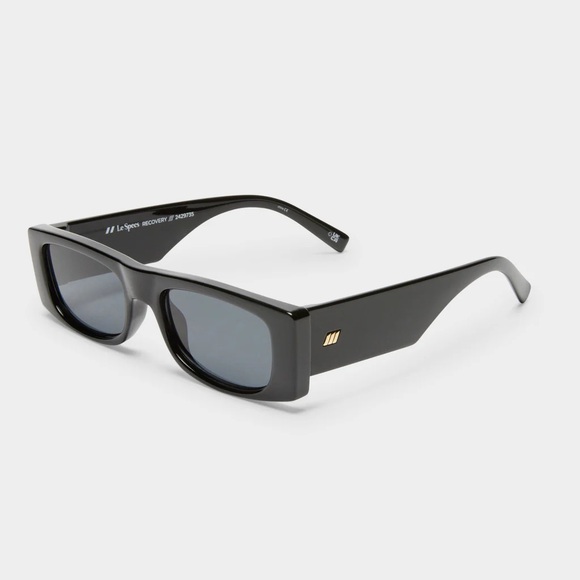 Le Specs Recovery Black Unisex Rectangle Sunglasses—Le Sustain - Picture 11 of 11
